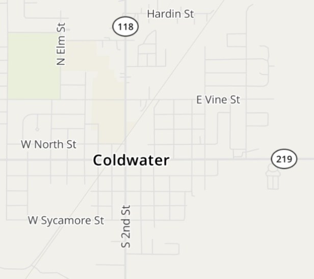 cOLDWATER Map