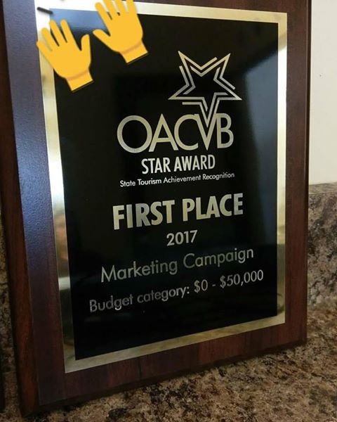 2017 STAR Award from the Ohio Association of Convention &amp; Visitors Bureau's
