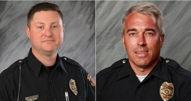 Westerville police Officer Eric Joering and Officer Anthony Morelli