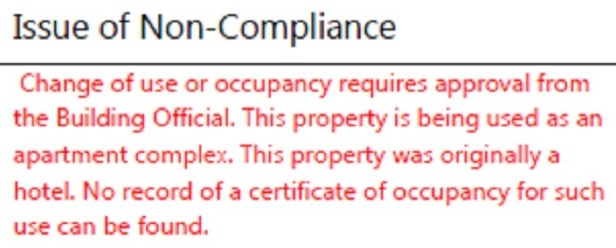 celina hotel - compliance