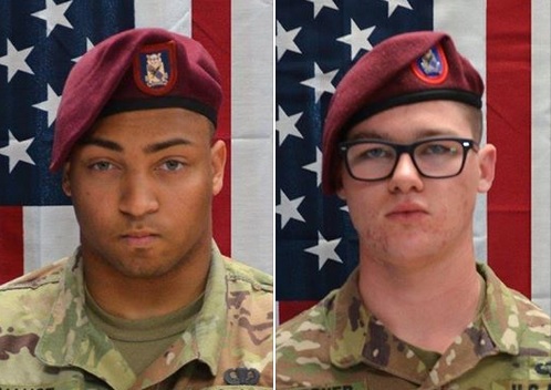 Spc. Michael Nance and Pfc. Brandon Kreischer