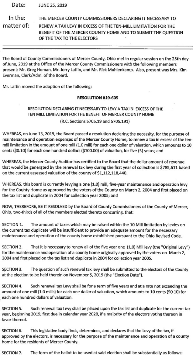 Mercer Co Home Resolution