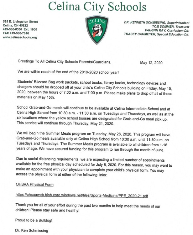 Bulldog Update 5-12-20