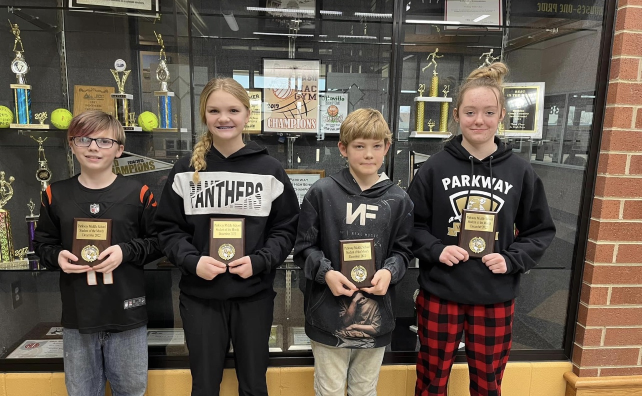 Parkway Middle School December Students of the Month – Mercer County ...