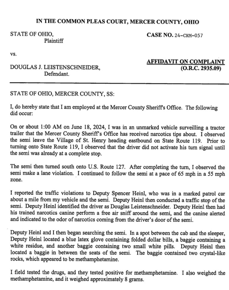 St. Henry Man Arrested On Drug Charges After Traffic Stop – Mercer ...