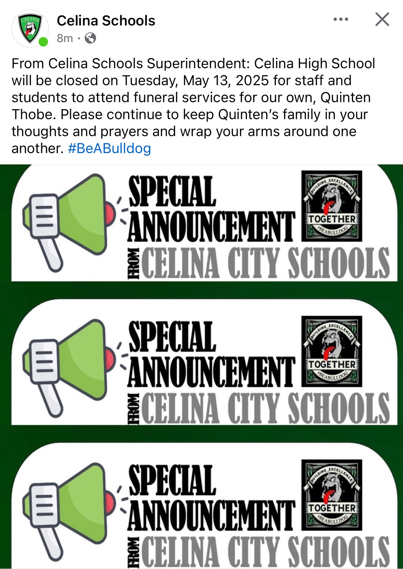 Celina High Mourns Sudden Loss Of Student Mercer County Outlook(02)